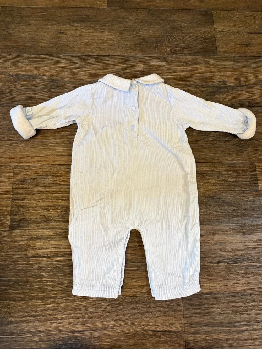 Vintage Peter Rabbit Beatrix Potter Light Blue Corduroy Jumpsuit Size 6/9 Month